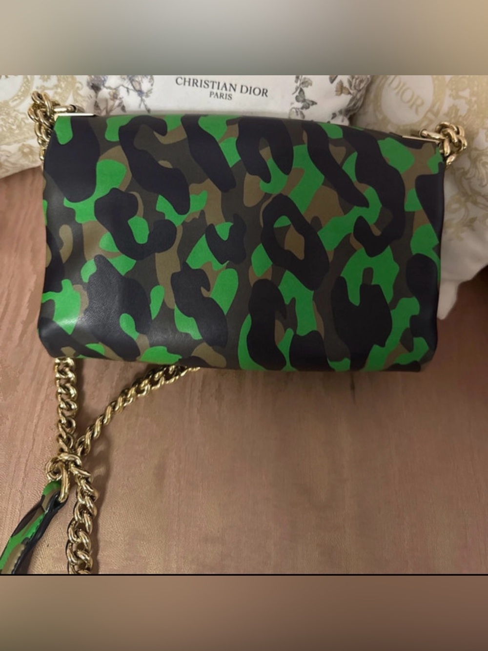 FOR A only...Gianni Versace Green and Black Camo Shoulder Bag with Medusa Detail - Picture 3 of 7
